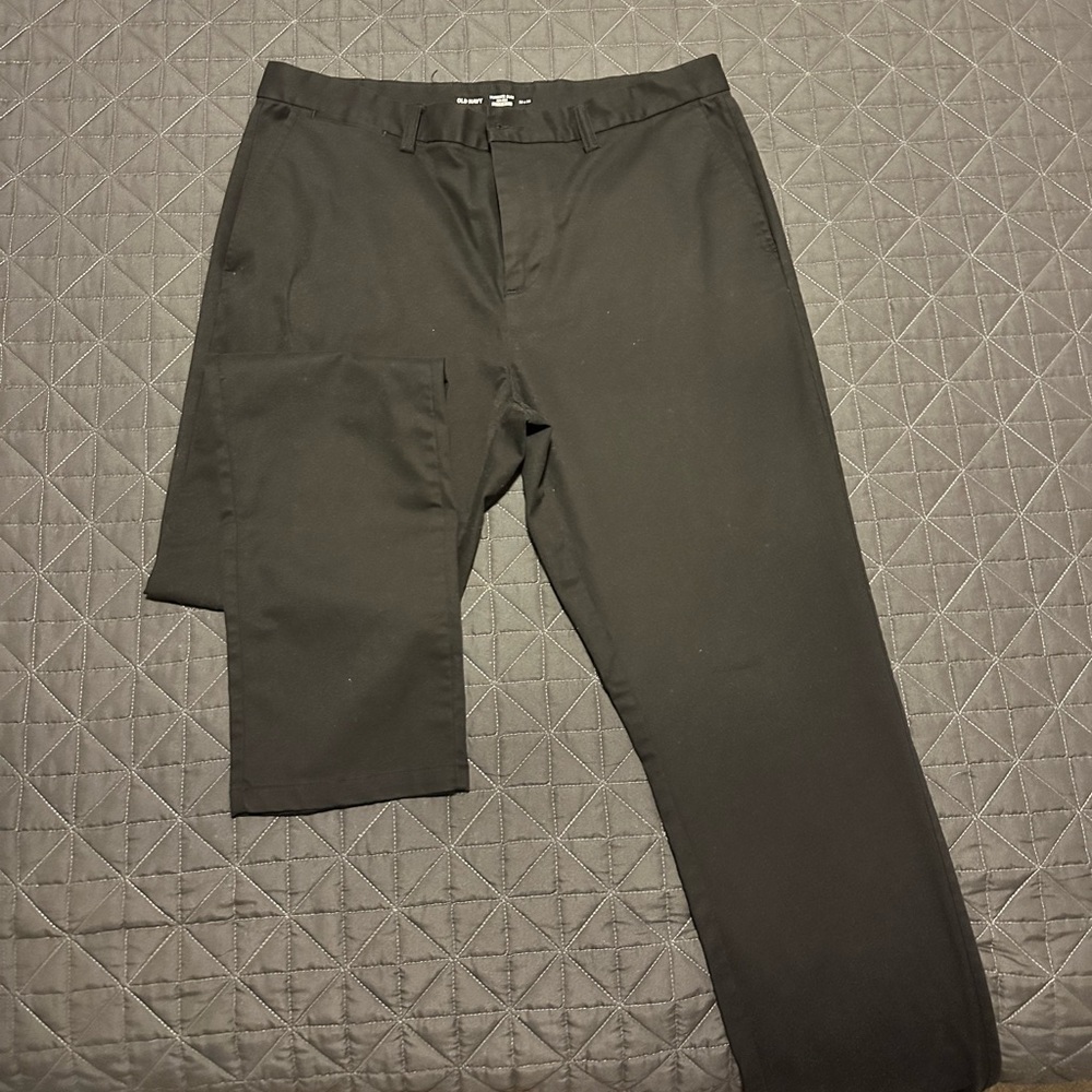 Old Navy Black Chinos Straight-Leg Pants